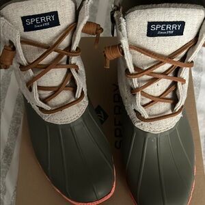 Sperry Green Duck Boots